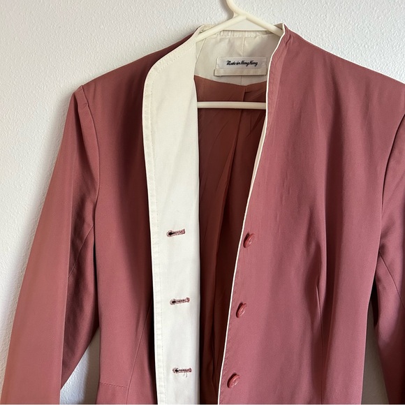 Vintage 60’s-70’s | Rain Shedder | Dusty Rose Midi Length Trench-Coat | Size S - Picture 6 of 10